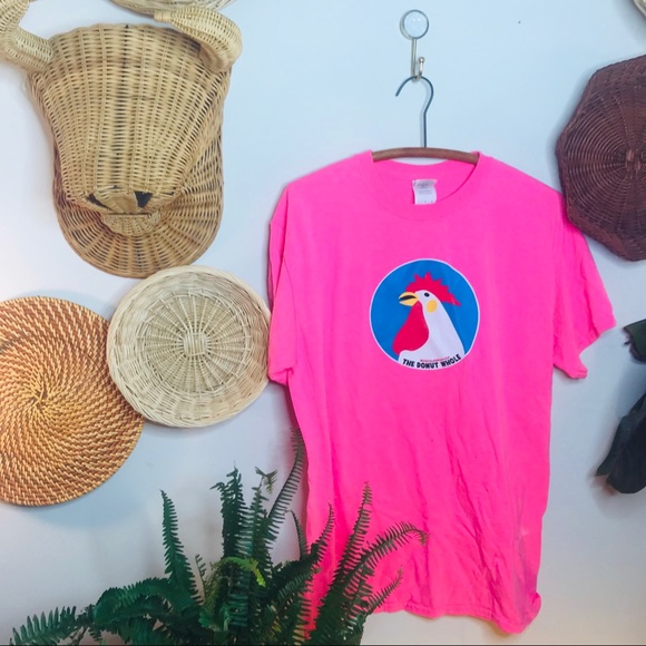 vtg vsco 90s donut rooster oversized tee - Picture 2 of 4